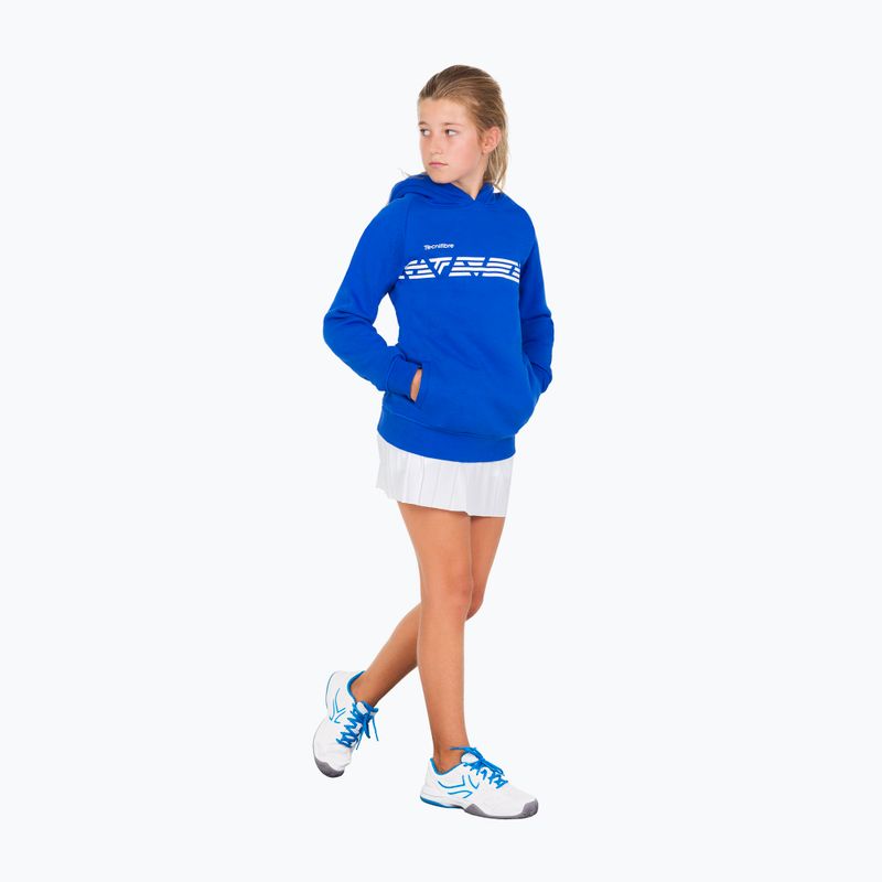 Детски потник за тенис Tecnifibre Fleece Hoodie blue 21LAHORO0B 8