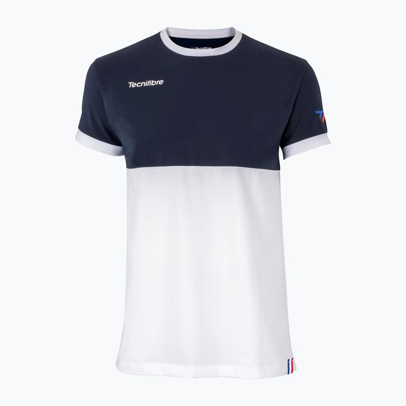 Tecnifibre F1 Stretch мъжка тениска за тенис в тъмносиньо и бяло 22F1ST