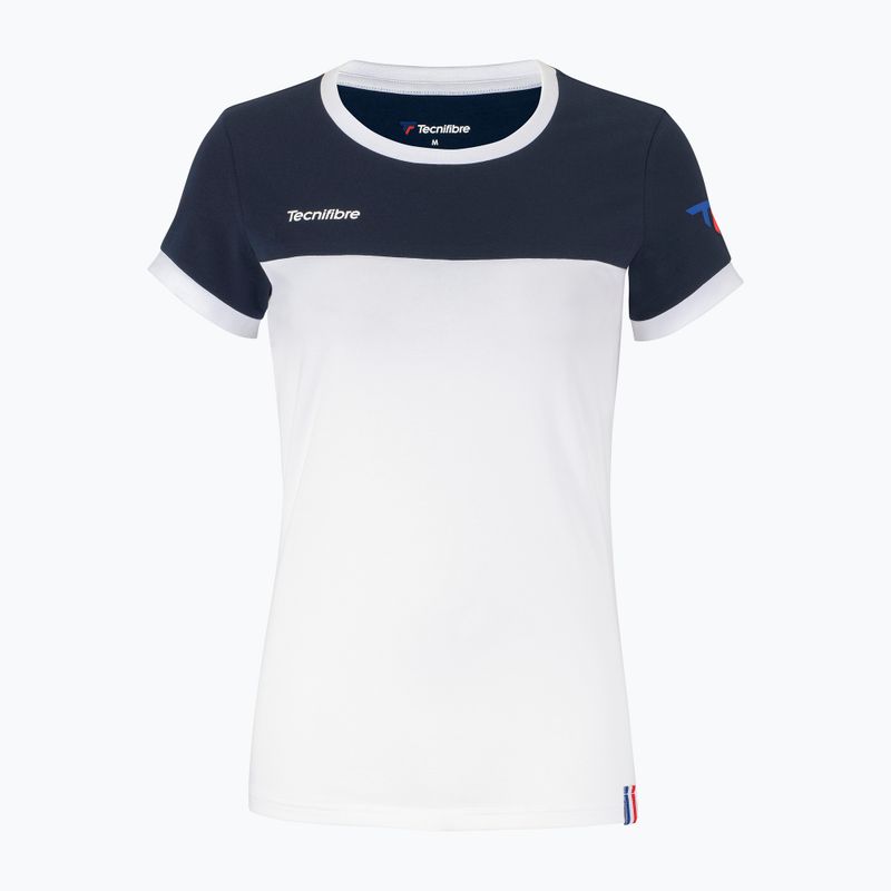 Дамска тениска Tecnifibre Stretch в бяло и синьо 22LAF1 F1