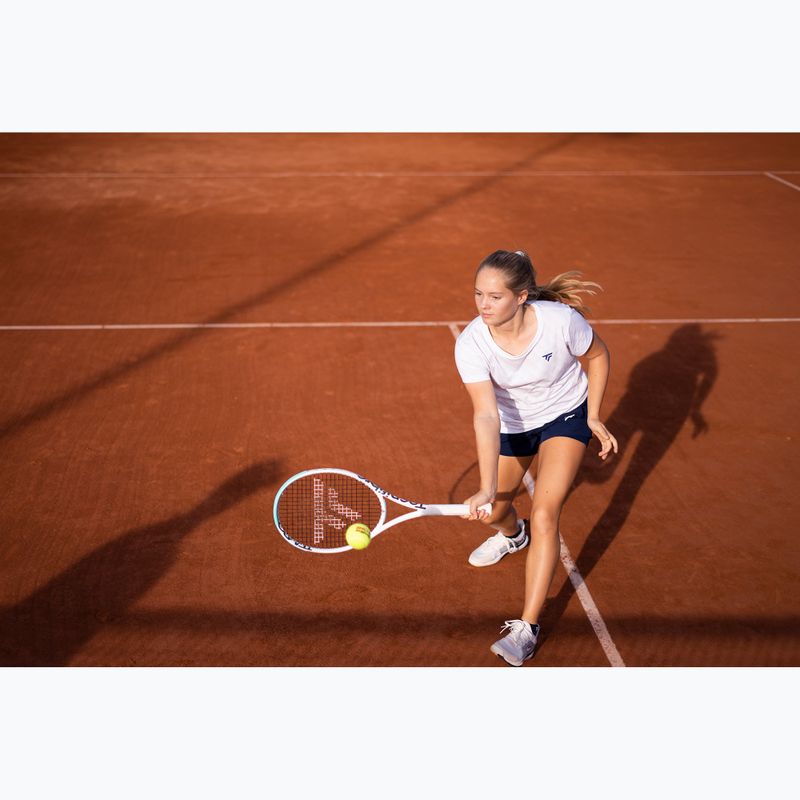Графична тениска Tecnifibre за жени, бяла 6