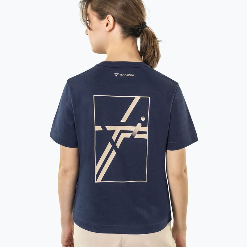 Дамска тениска Tecnifibre Graphic Tee W navy 3