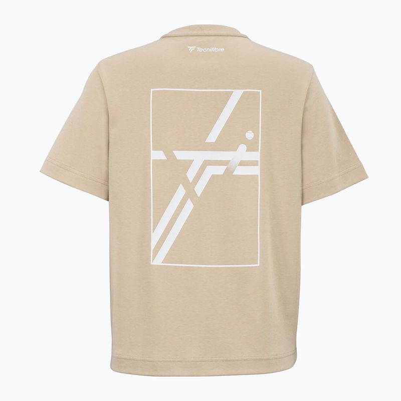 Дамска тениска Tecnifibre Graphic Tee W sand 5