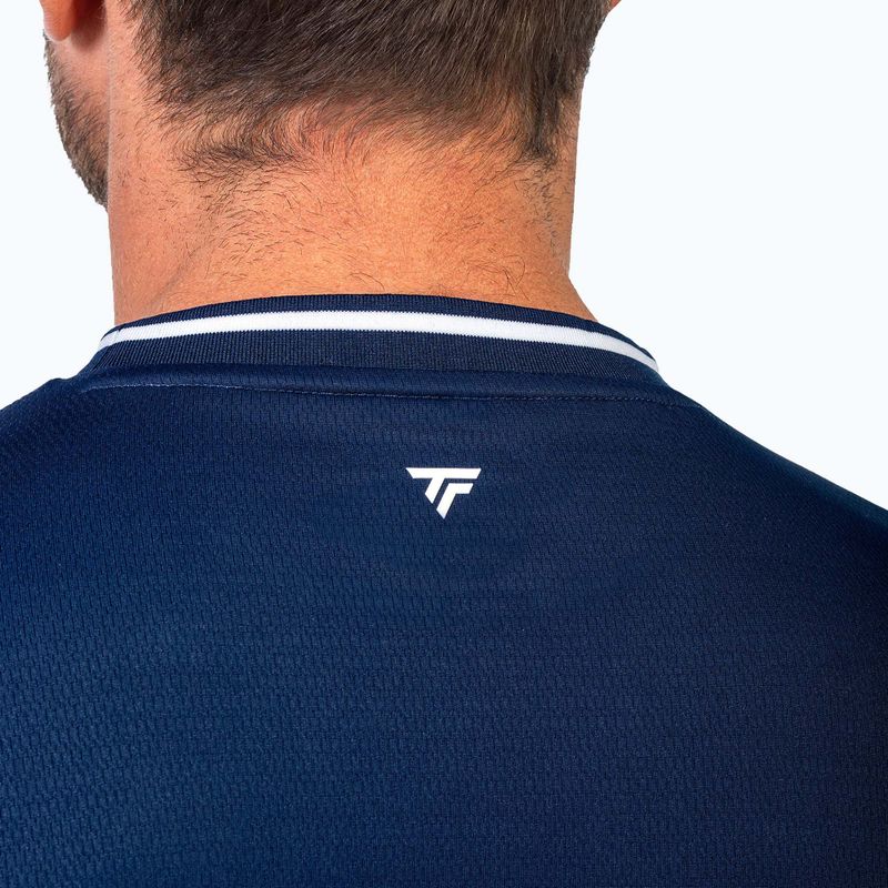 Мъжка тениска/фланелка за тенис Tecnifibre Team Tech marine 3
