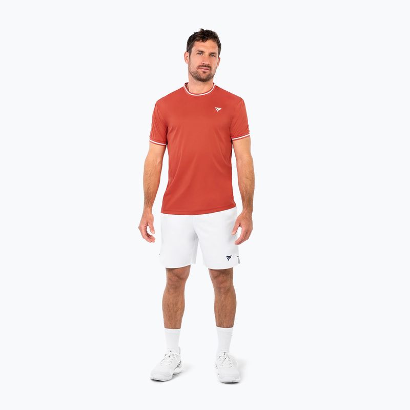 Мъжка тениска/фланелка за тенис Tecnifibre Team Tech terracotta 2