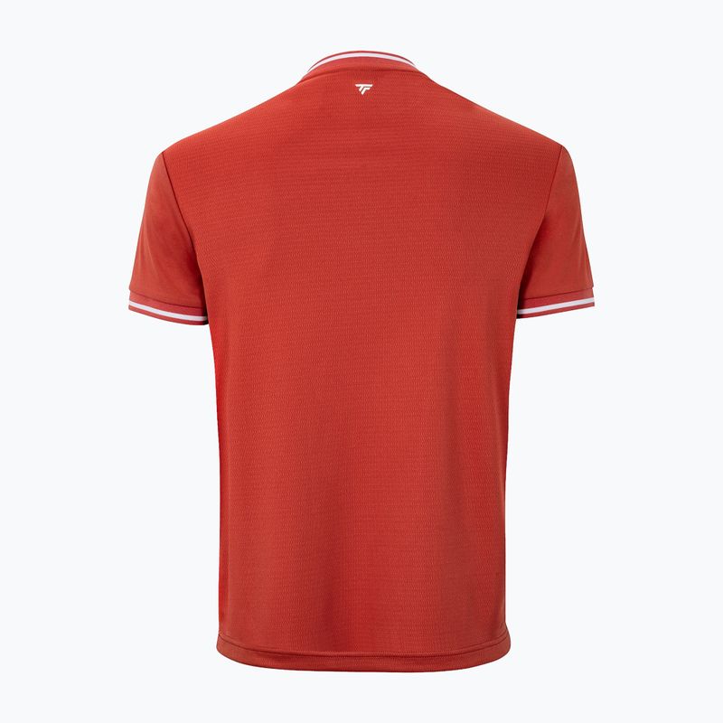 Мъжка тениска/фланелка за тенис Tecnifibre Team Tech terracotta 5