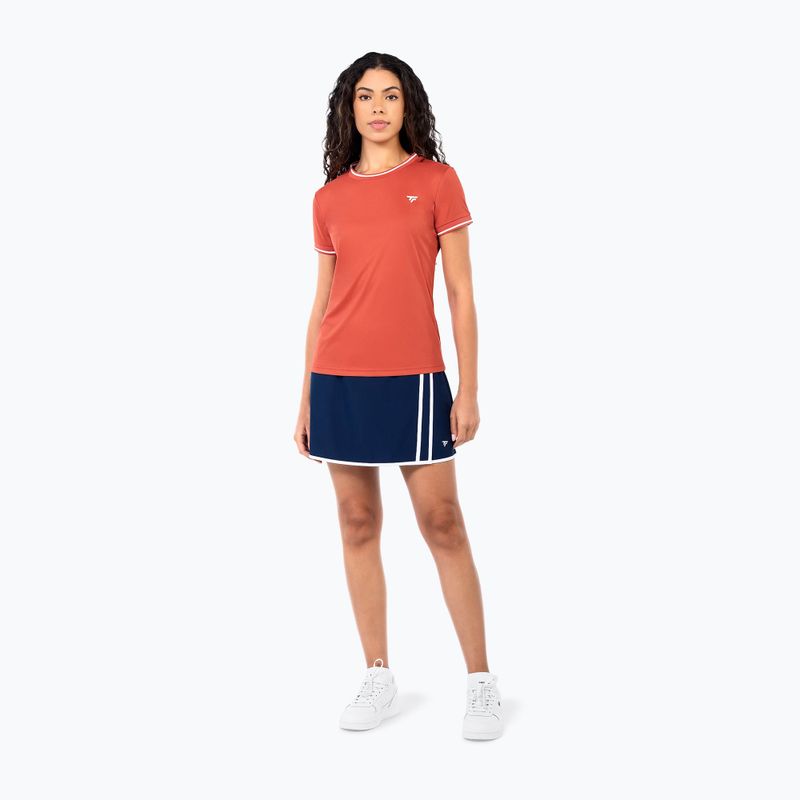 Дамска тениска/фланелка за тенис Tecnifibre Team Tech terracotta 2