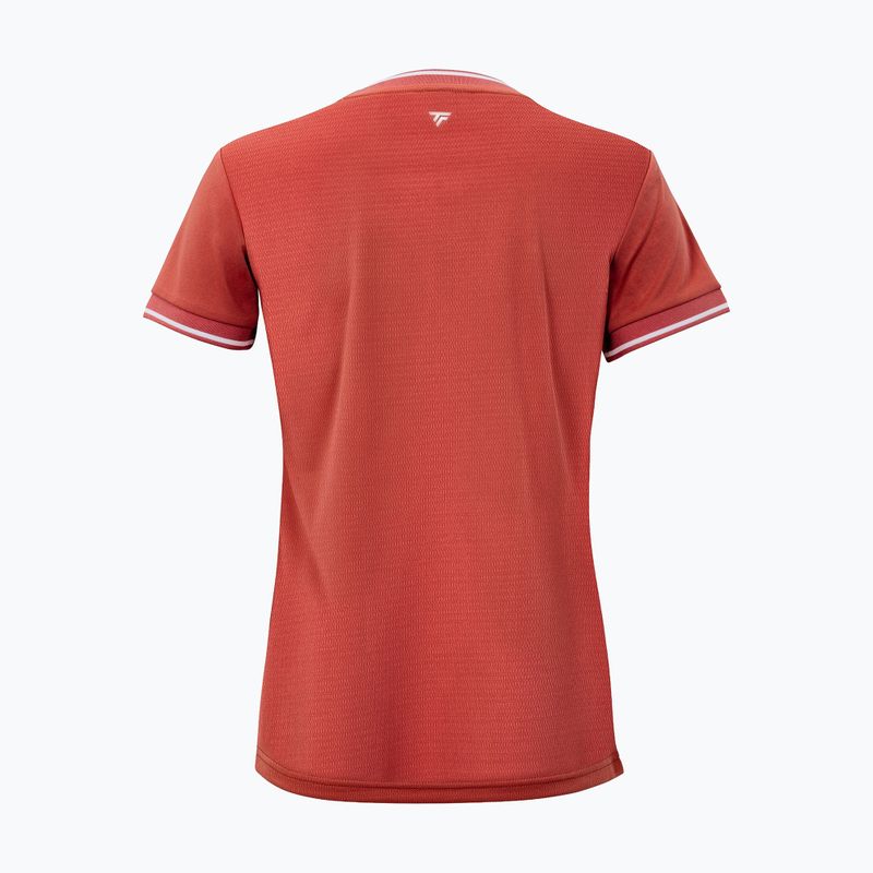 Дамска тениска/фланелка за тенис Tecnifibre Team Tech terracotta 5