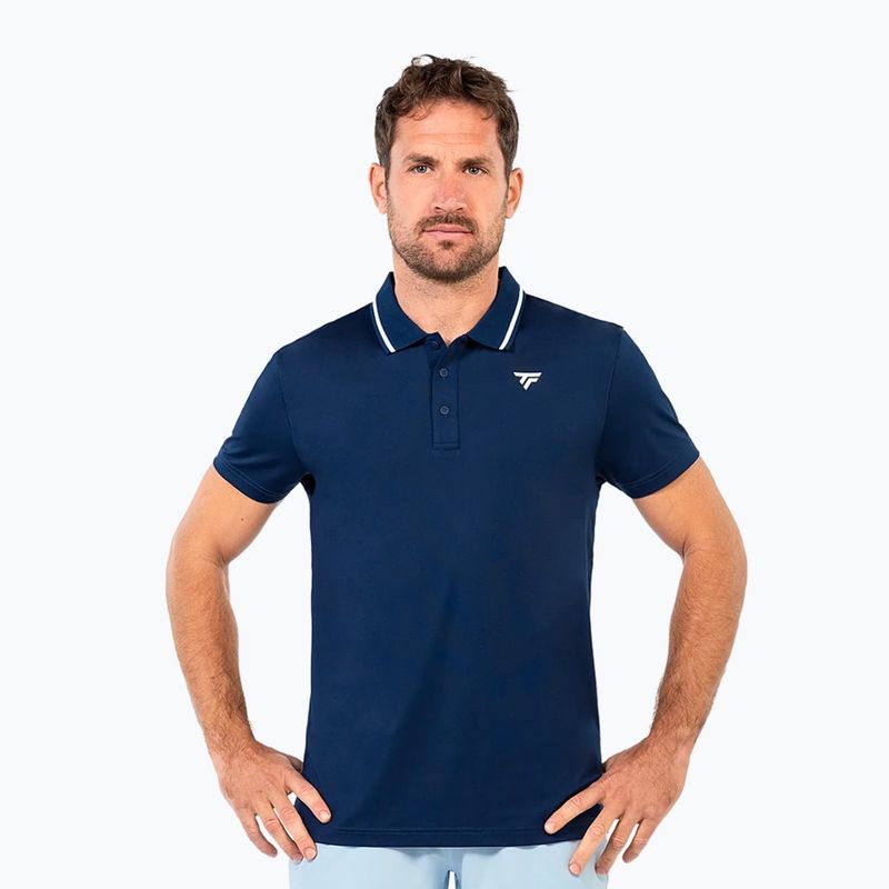 Мъжка поло тениска за тенис Tecnifibre Team Tech Polo marine
