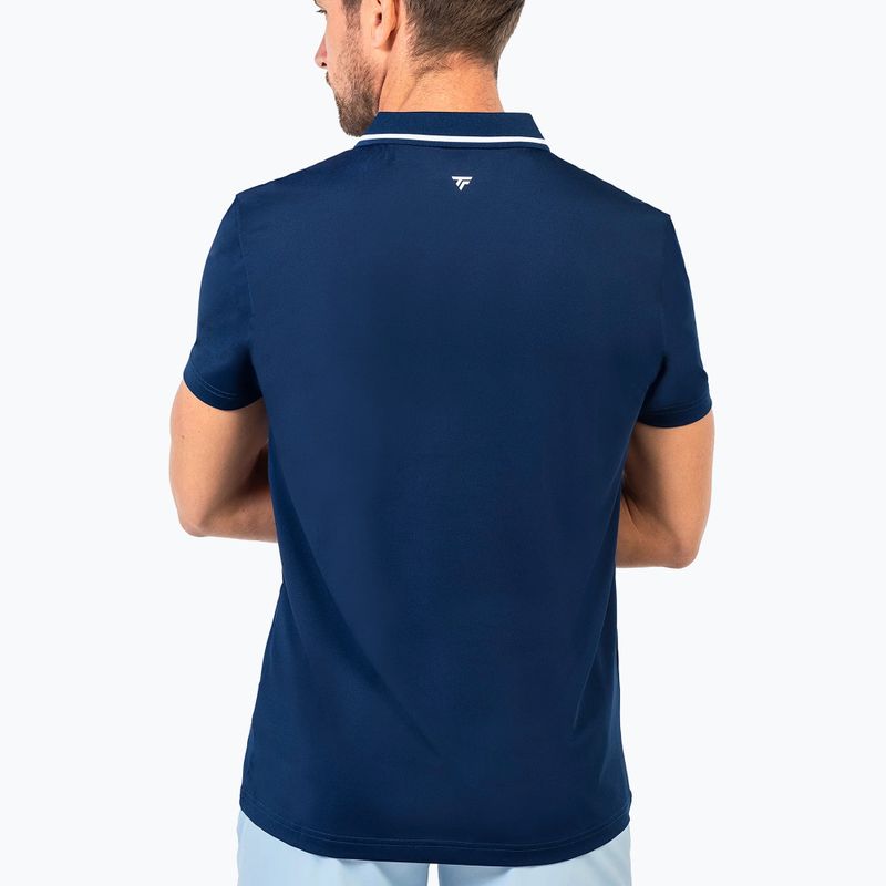 Мъжка поло тениска за тенис Tecnifibre Team Tech Polo marine 3