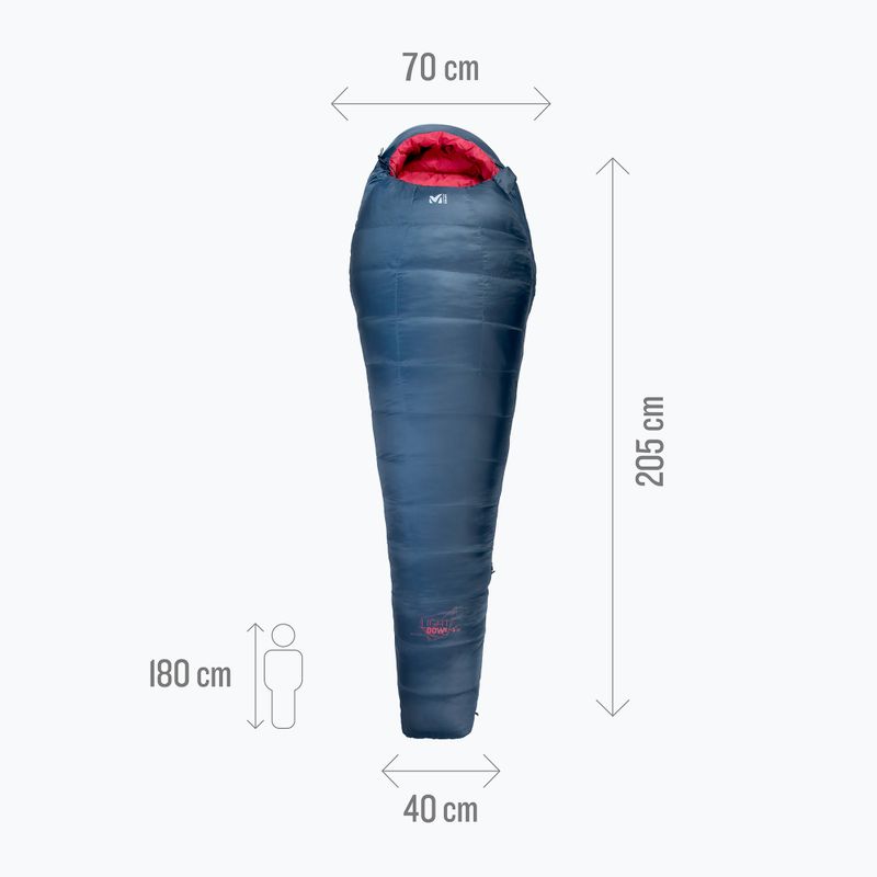 Дамски спален чувал Millet Light Down -5° blue orion 4