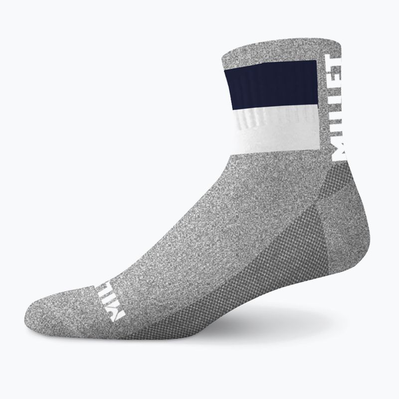 Millet Seneca Crew сиви чорапи в цвят heather