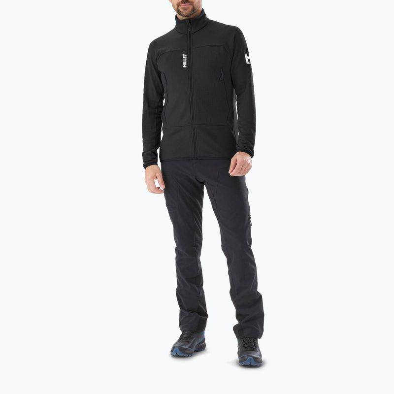 Мъжки суитшърт Millet Fusion Grid black/noir 2