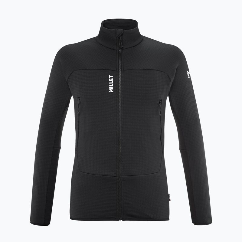 Мъжки суитшърт Millet Fusion Grid black/noir 6