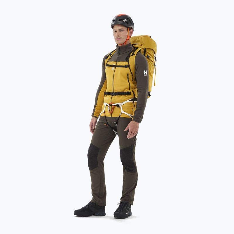 Мъжки суитшърт Millet Fusion Grid Hoodie safran/deep jungle 2