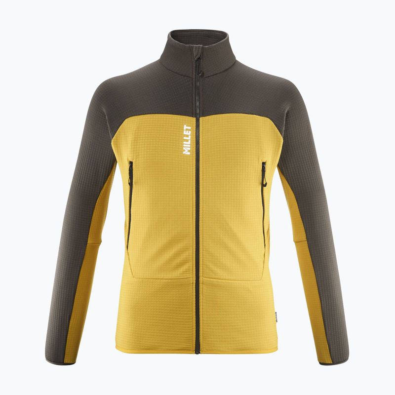 Мъжки суитшърт Millet Fusion Grid Hoodie safran/deep jungle 5