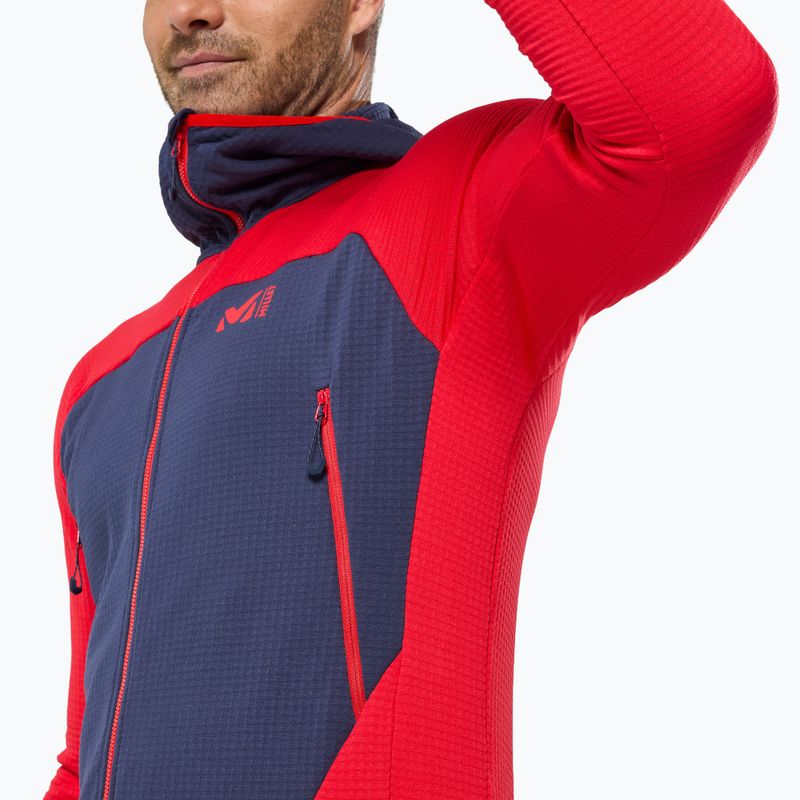Мъжки суитшърт Millet Fusion Grid Hoodie red 4