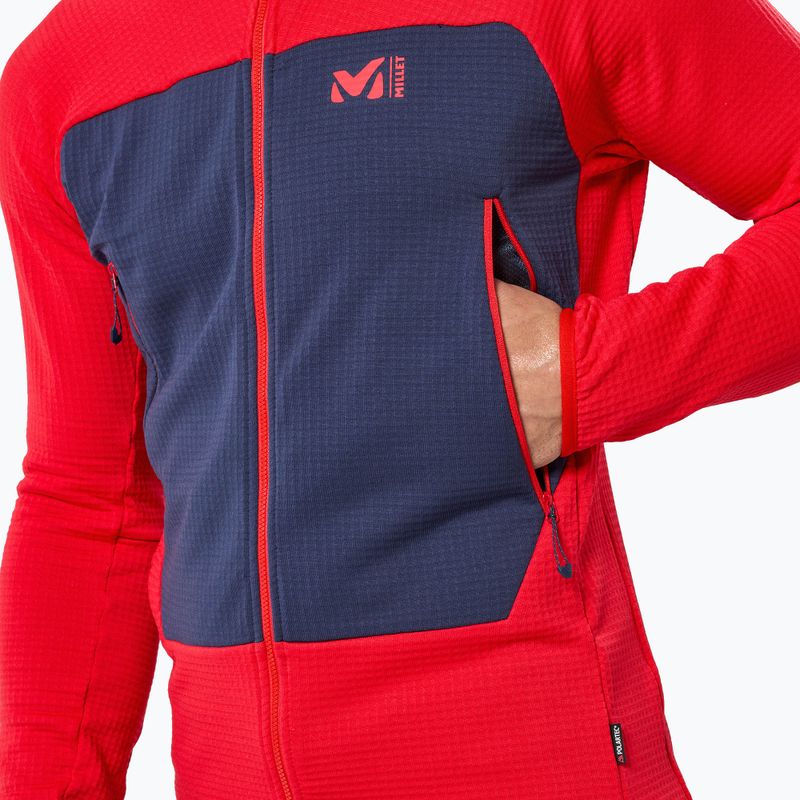 Мъжки суитшърт Millet Fusion Grid Hoodie red 5