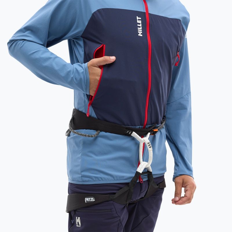 Мъжко софтшел яке Millet Fusion XCS Hoodie coronet blue/saphir 5