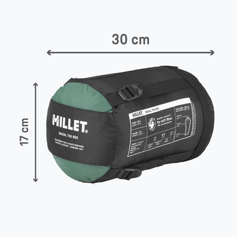 Millet Baikal 750 Regular спален чувал дясна бутилка 5