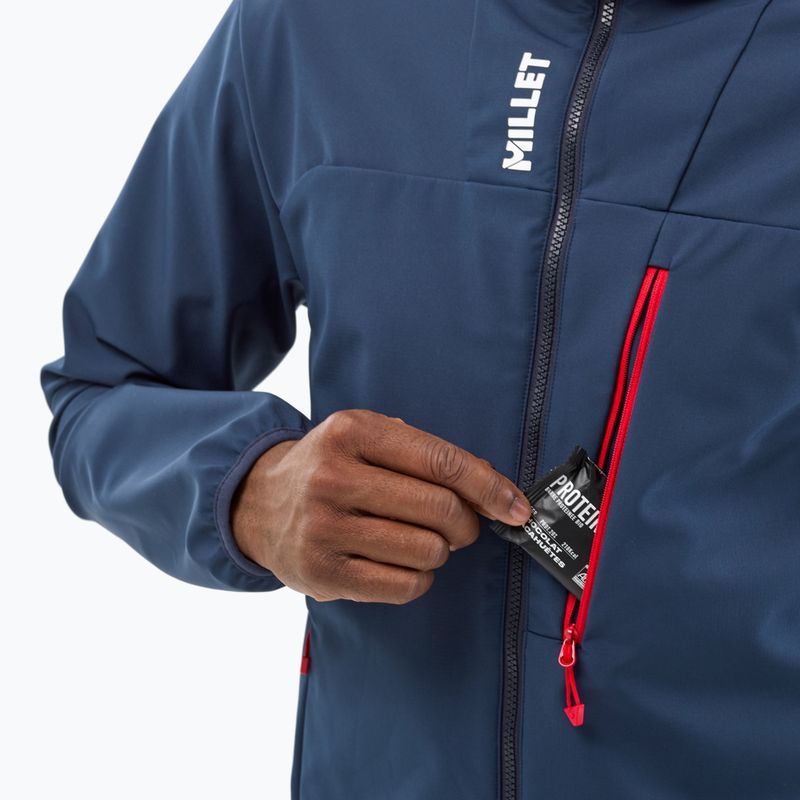Мъжко софтшел яке Millet Seneca Shield Hoodie saphir 8