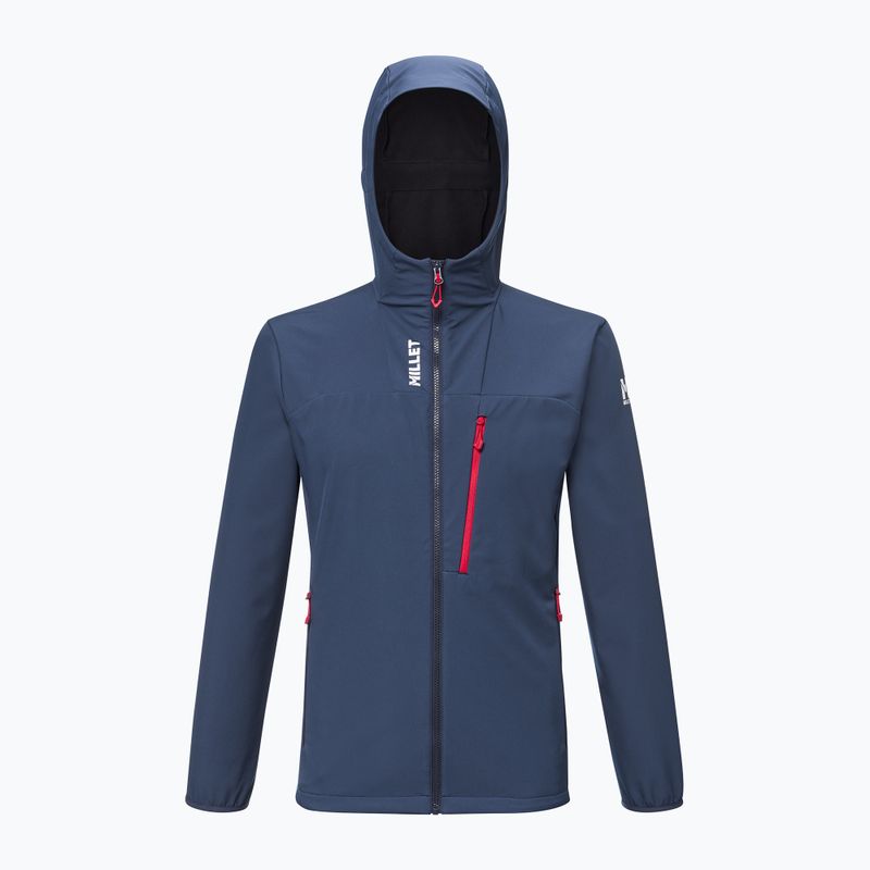 Мъжко софтшел яке Millet Seneca Shield Hoodie saphir 11
