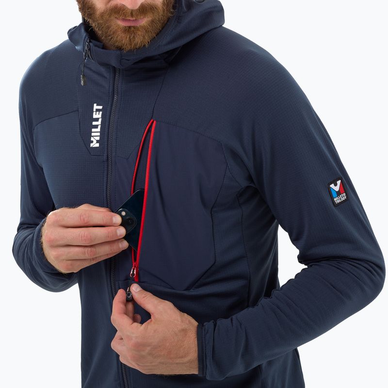 Мъжки поларен суитшърт Millet Trilogy Icon Lightgrid Hoodie saphir 4