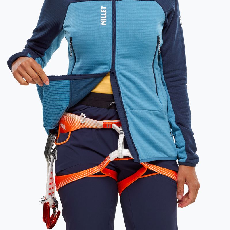 Дамски суитшърт Millet Fusion Grid Hoodie coronet blue/saphir 5