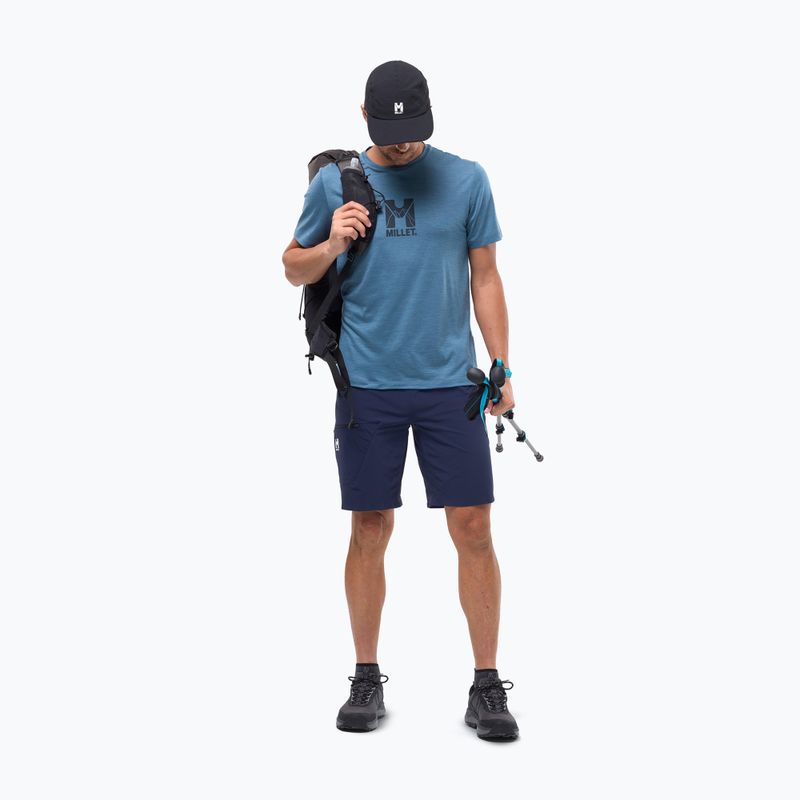 Мъжка тениска Millet Ubic Wool SS coronet blue 2