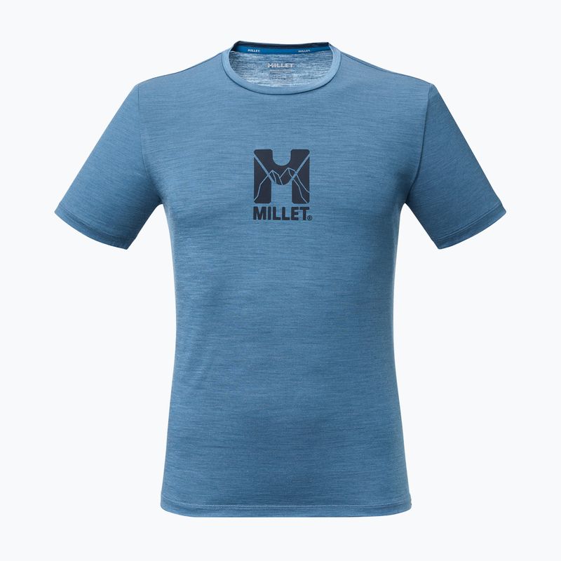 Мъжка тениска Millet Ubic Wool SS coronet blue 4