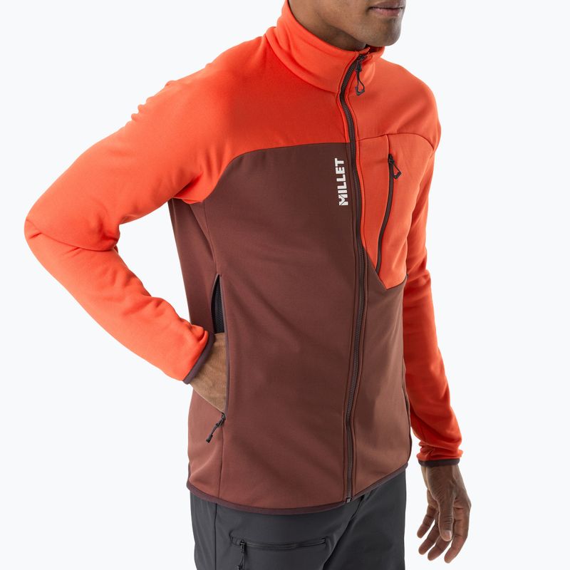 Мъжки суитшърт Millet Seneca Fleece truffle/paprika 4