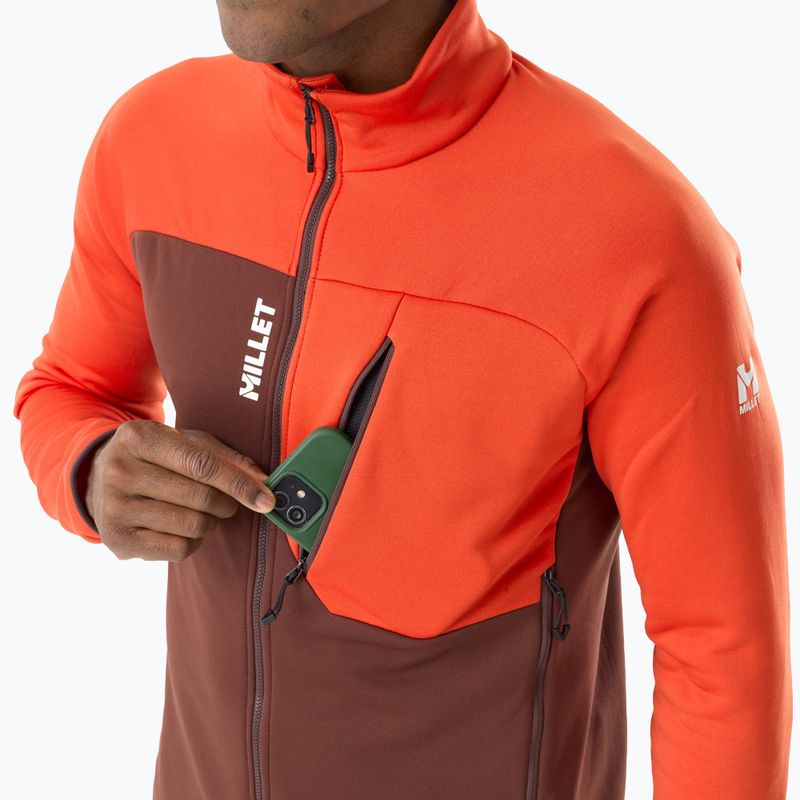 Мъжки суитшърт Millet Seneca Fleece truffle/paprika 5