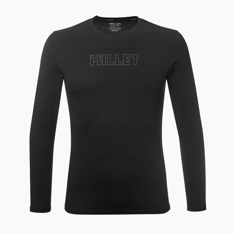 Мъжка трекинг блуза с дълъг ръкав Millet Ubic Wool LS Pullover black 3