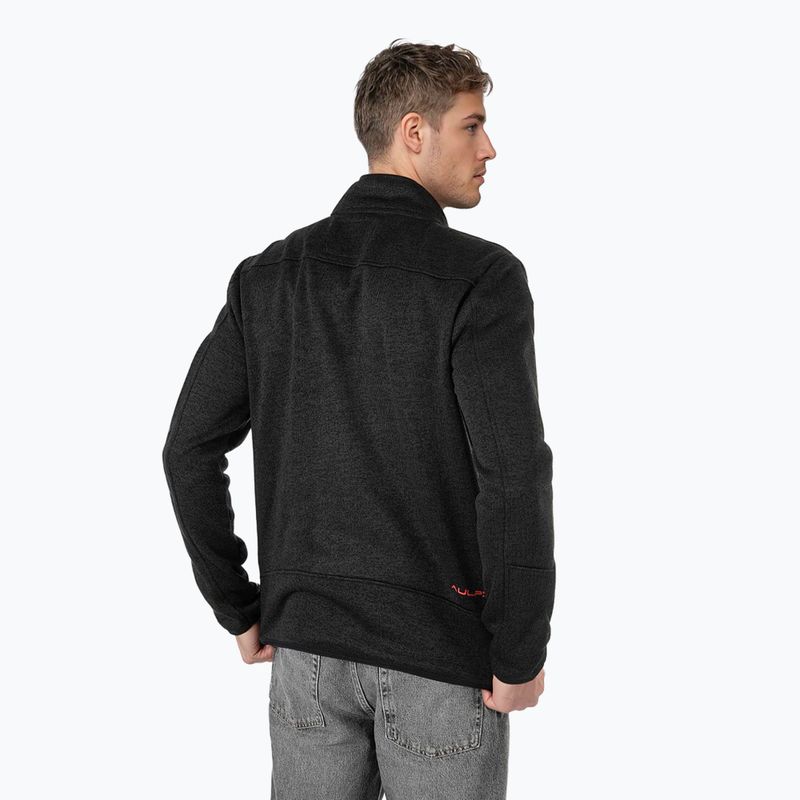 Мъжки поларен суитшърт Aulp Navoy Melanged Knit black 2