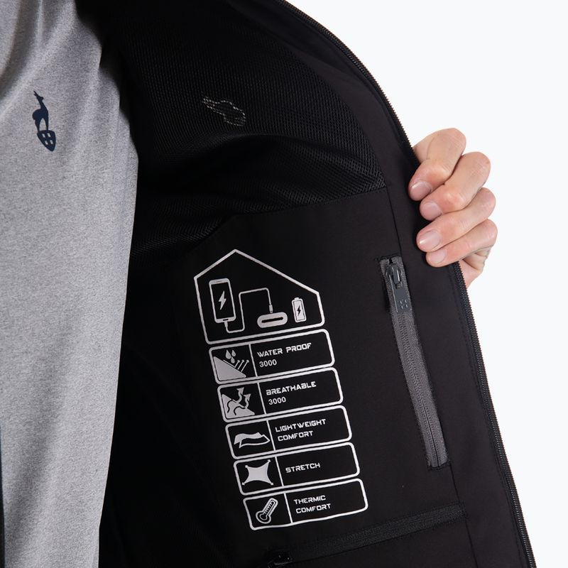 Мъжко софтшел яке Aulp Tiago anthracite melange 5