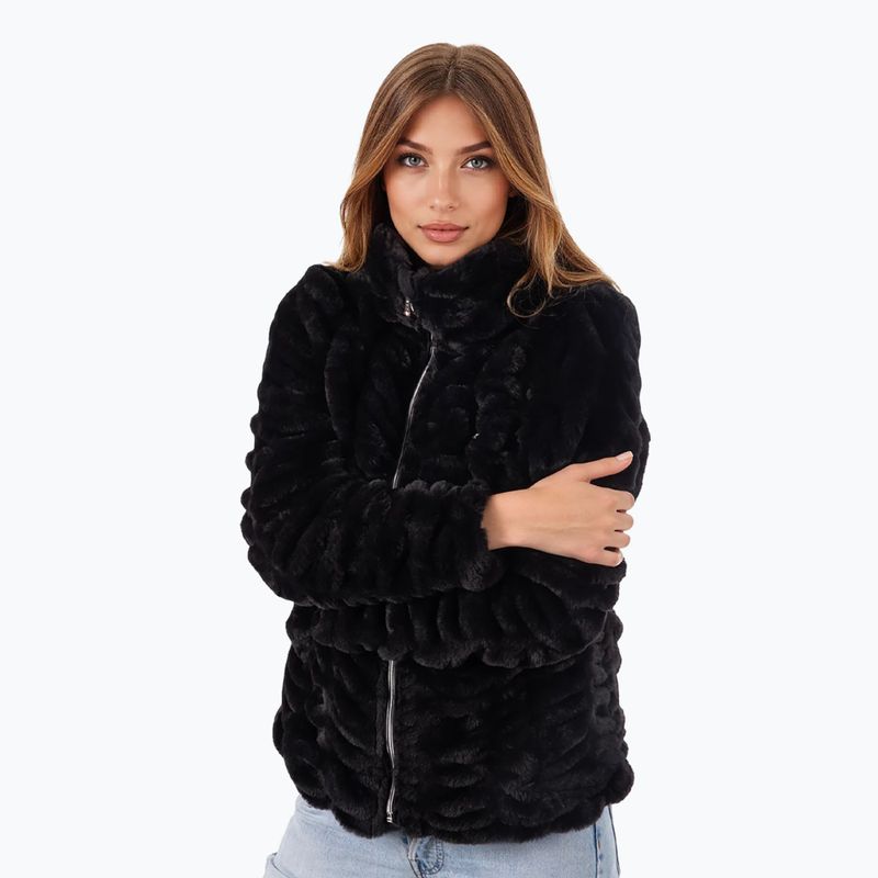 Дамско зимно яке Aulp Candy Faux Fur black 3