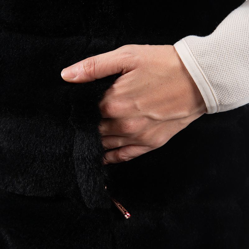 Дамски елек Aulp Carra Faux Fur black 4