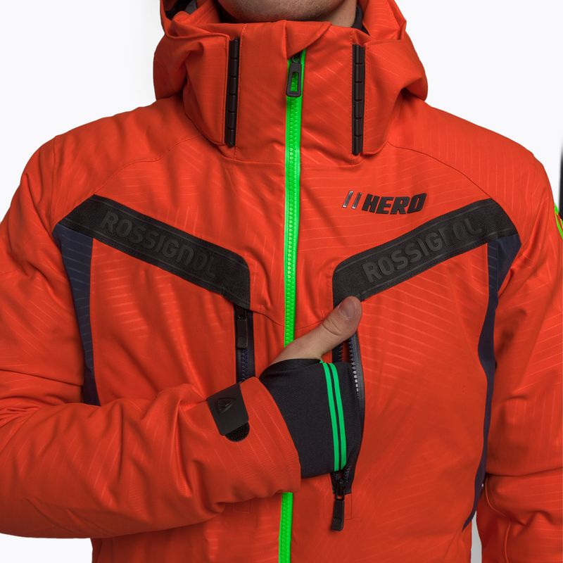 Мъжко ски яке Rossignol Hero Aile Jkt neon red 10