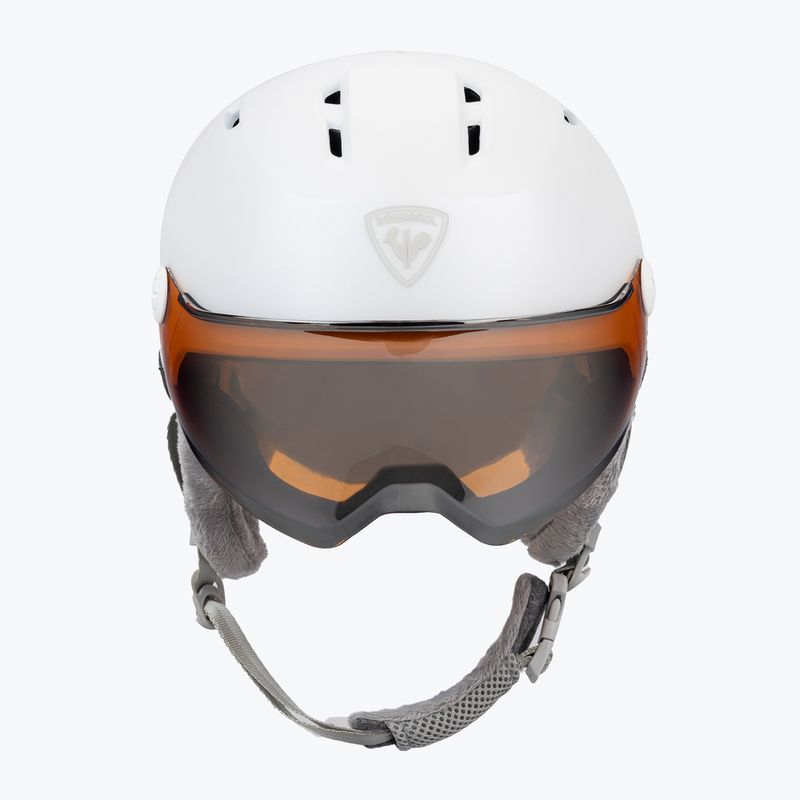 Ски каска за жени Rossignol Fit Visor Impacts white/orange/silver 2