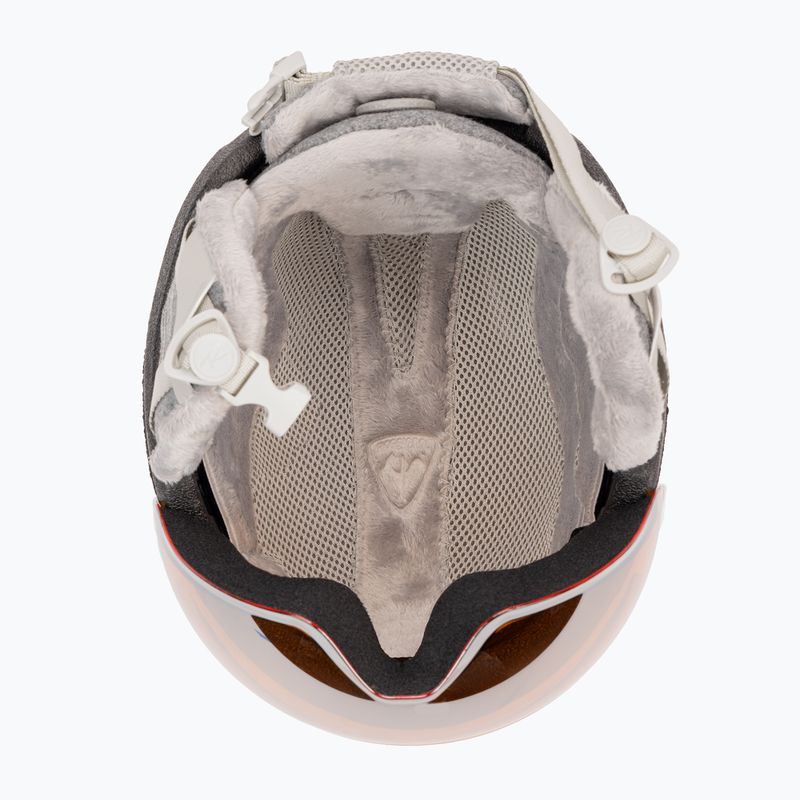 Ски каска за жени Rossignol Fit Visor Impacts white/orange/silver 7