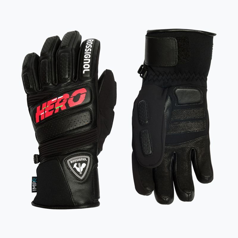 Мъжки ски ръкавици Rossignol Wc Expert Lth Impr G black 8