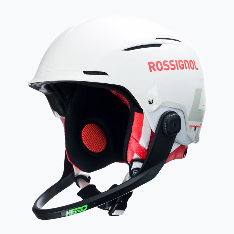 Rossignol Hero Slalom Impacts ски каска + Chinguard бяла 6