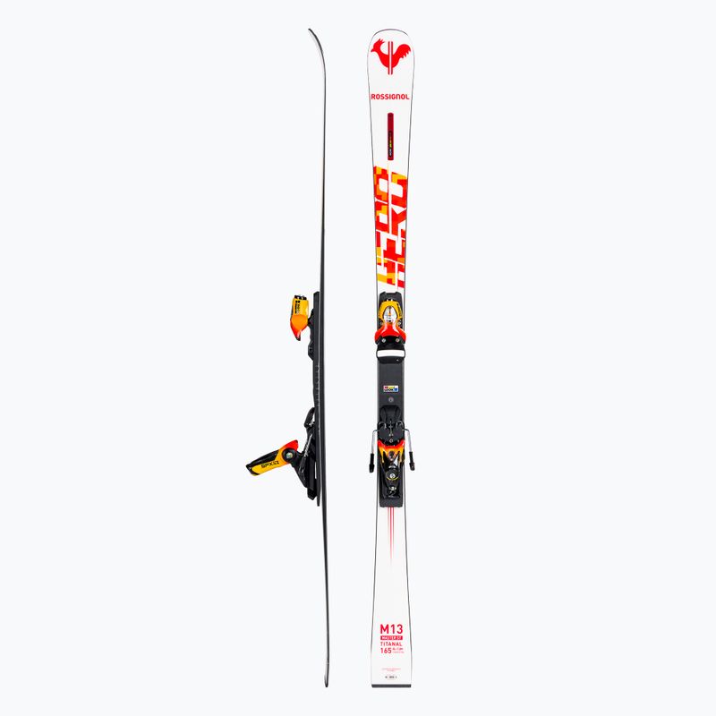 Rossignol Hero Master ST R22 ски за спускане + SPX12 RO HR връзки бяло/червено 2