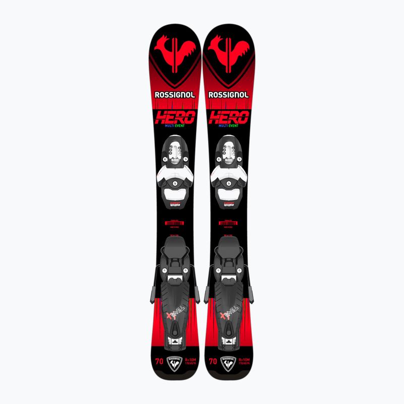 Детски ски за спускане Rossignol Hero Pro + Team 4 GW Black Bulk red 10