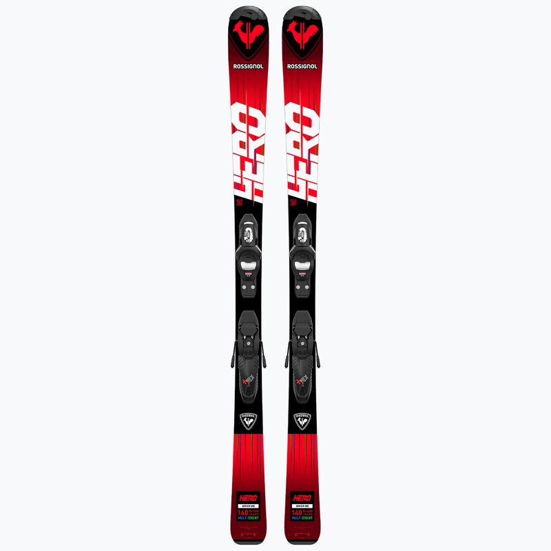 Детски ски за спускане Rossignol Hero 100-140 + Kid4 red 10