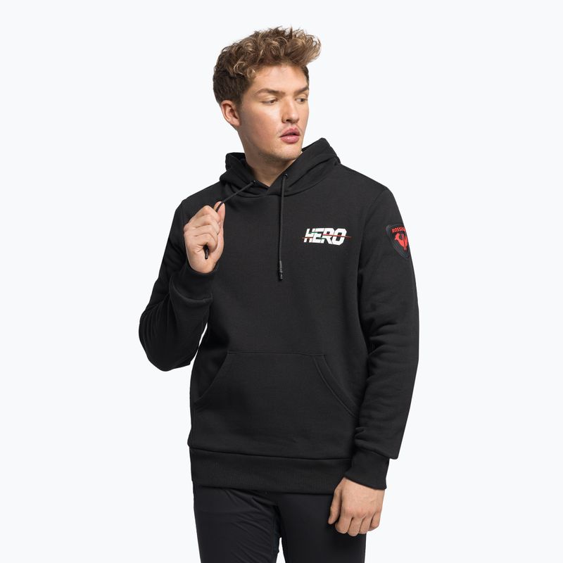 Мъжки ски суитшърт Rossignol Hero Logo Sweat black