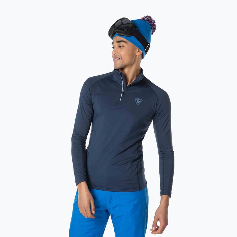 Мъжка термоактивна блуза Rossignol Classique 1/2 Zip dark navy
