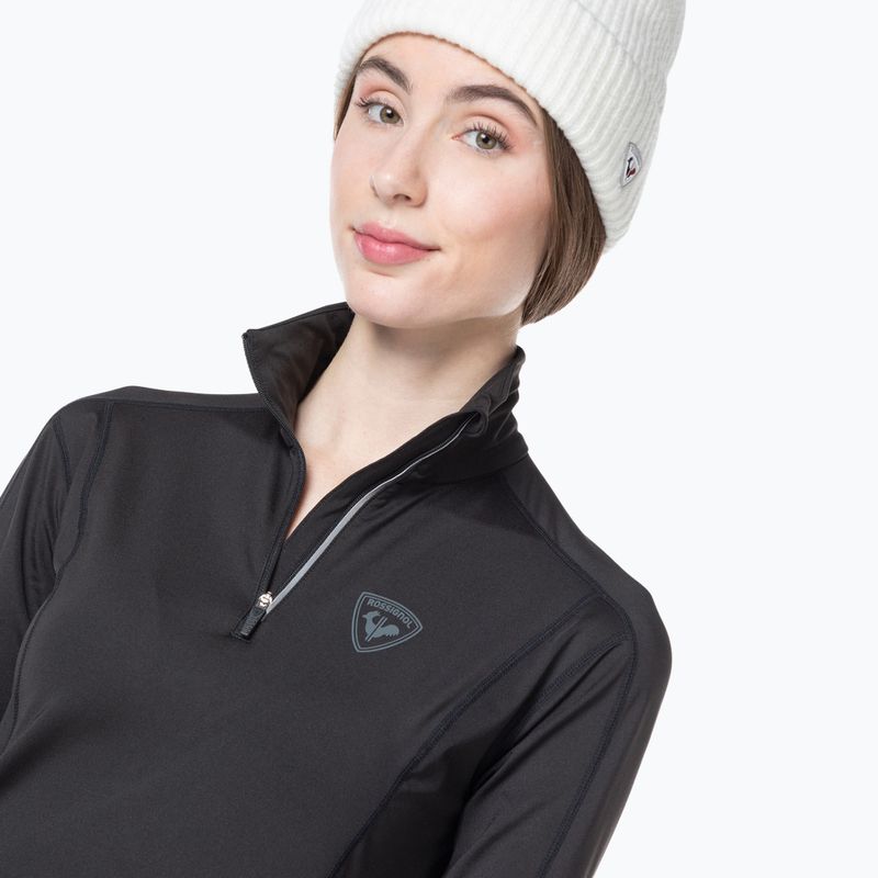 Дамска термоблуза с дълъг ръкав Rossignol Classique 1/2 Zip black 4