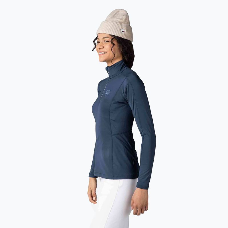 Дамска термоактивна блуза Rossignol Classique 1/2 Zip dark navy 4