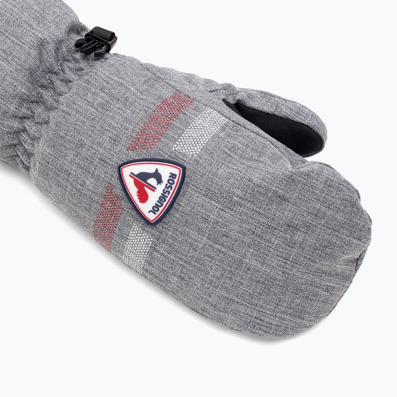 Детски скиорски ръкавици Rossignol Jr Roc Impr M heather grey 5