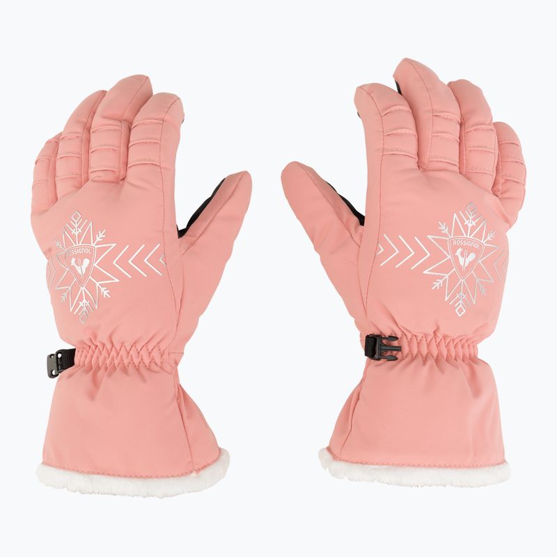 Rossignol дамски ски ръкавици Perfy G cooper pink 3